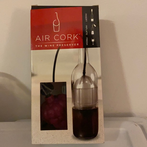 Air Cork Wine Preserver - Burgundy - Picture 3 of 6